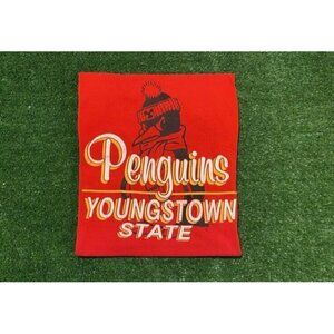 Vintage Youngstown State Penguins shirt mens large red YSU 90s PM Sport football